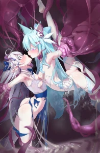 牧子 - 夜鸟与小梅林的触手百奇游戏（r18，催眠 触手 百合 消化道贯穿 同杆共苦）