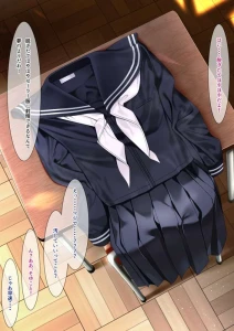 ちゃせた - 黒セーラー服にぶっかけ（袖コキ・スカートコキ・スカーフコキなど）