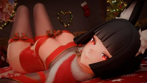 Horny Herring Studios - Miyabi [ZZZ] Christmas - Update - Full Flat Animation