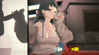伊波 - オンライン打ち合わせ中に普通に精子飲んでるアイドル（冬優子、愛依、恋鐘、摩美々） - Free Hentai Manga, Doujinshi and Comics Online Reader | LewdVault.com