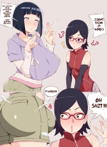sombra222 - Sarada & Hinata │Futanari Sex