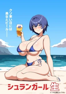 Luke - 【OC】ビールの宣伝用グラビアでモデルになった恋鳥【高画質+全裸+文字無し差分】